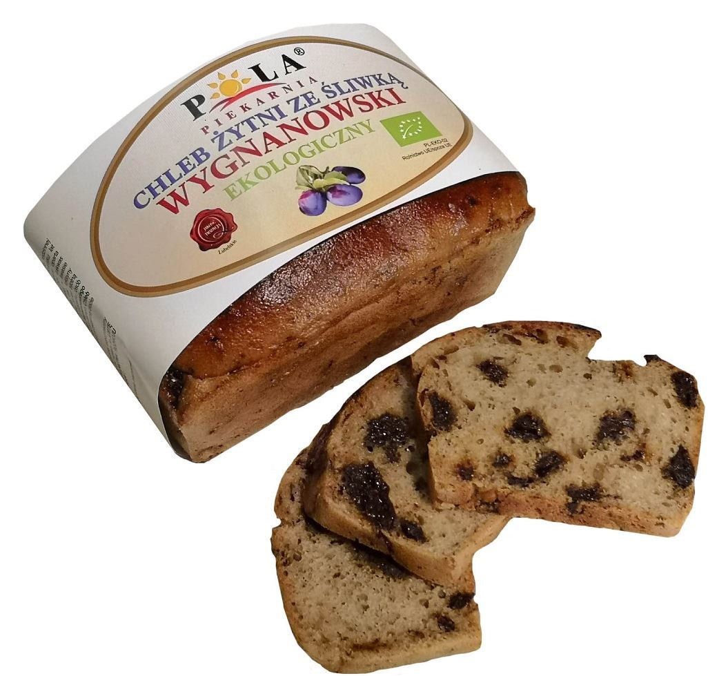 Chleb Żytni Wygnanowski Ze Śliwką BIO 350 g