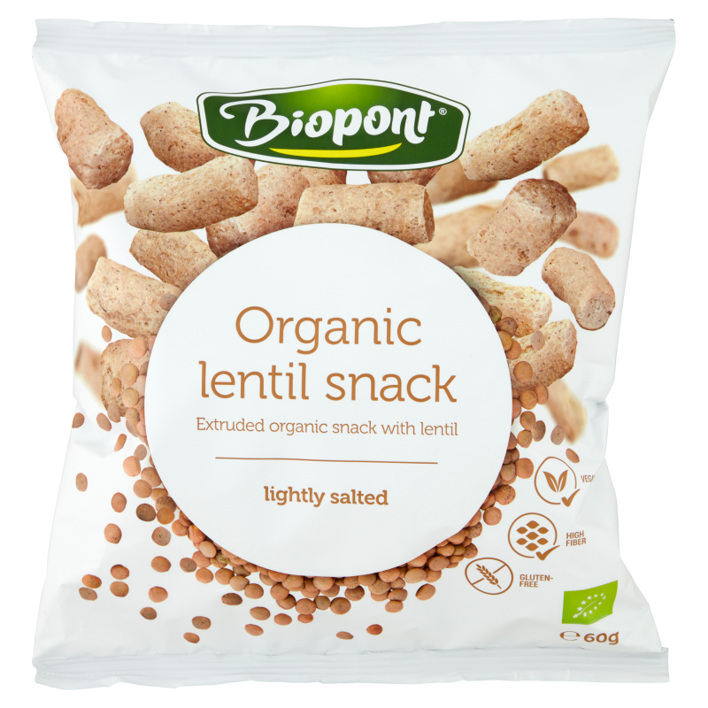 Chrupki z Soczewicy Delikatnie Solone Bezglutenowe BIO (12 szt x 60 g)