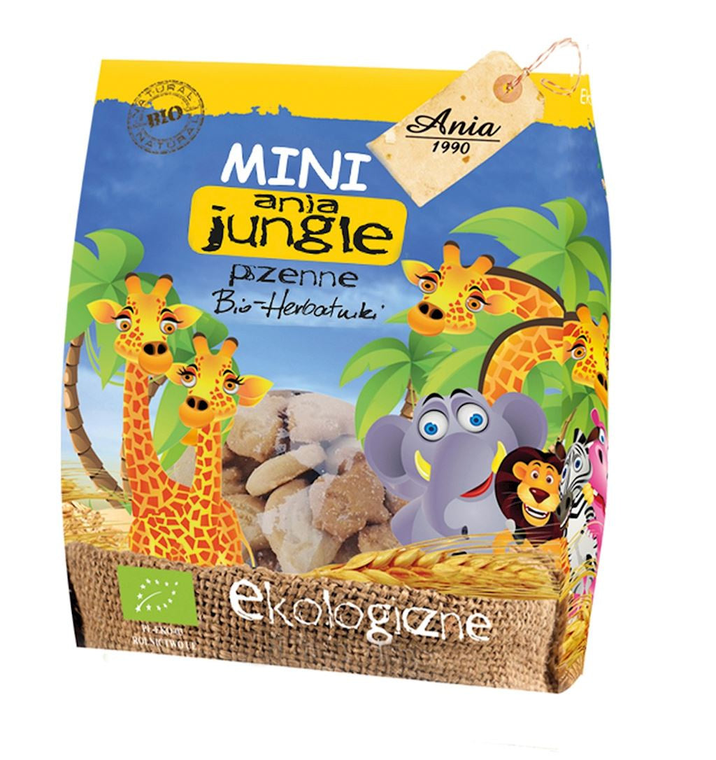 Ciastka Mini Jungle BIO (5 szt x 100 g)
