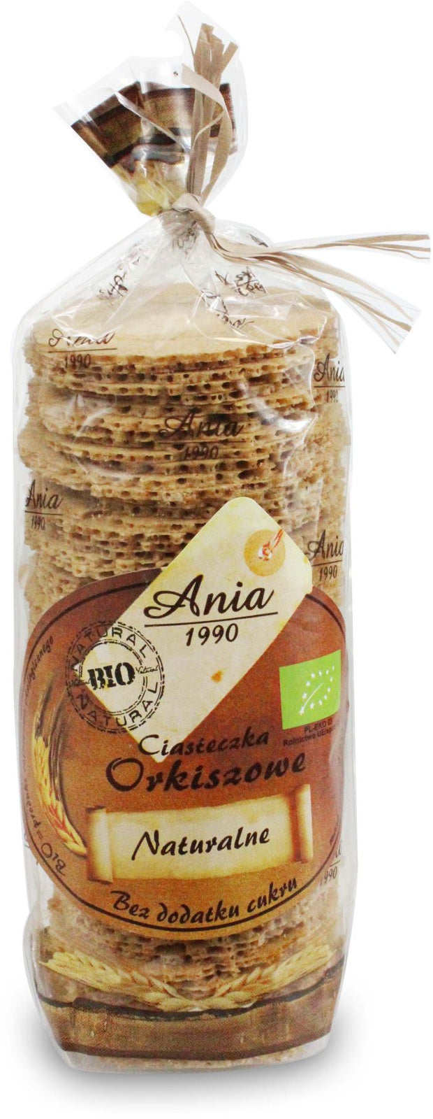 Ciastka Orkiszowe Naturalne Bez Dodatku Cukrów BIO (2 szt x 120 g)