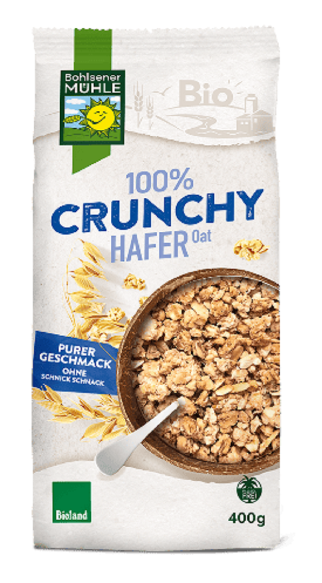 Crunchy Owsiane BIO (2 szt x 400 g)