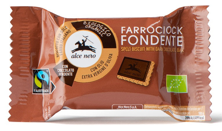 Herbatniki Orkiszowe z Czekoladą Gorzką Fair Trade BIO (5 szt x 28 g)