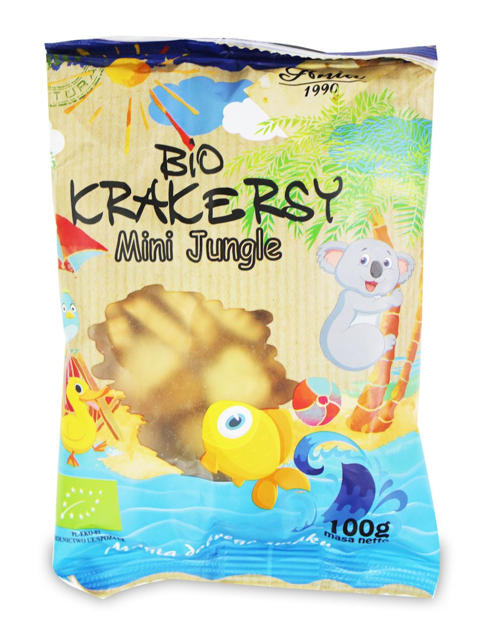 Krakersy Mini Jungle BIO (5 szt x 100 g)