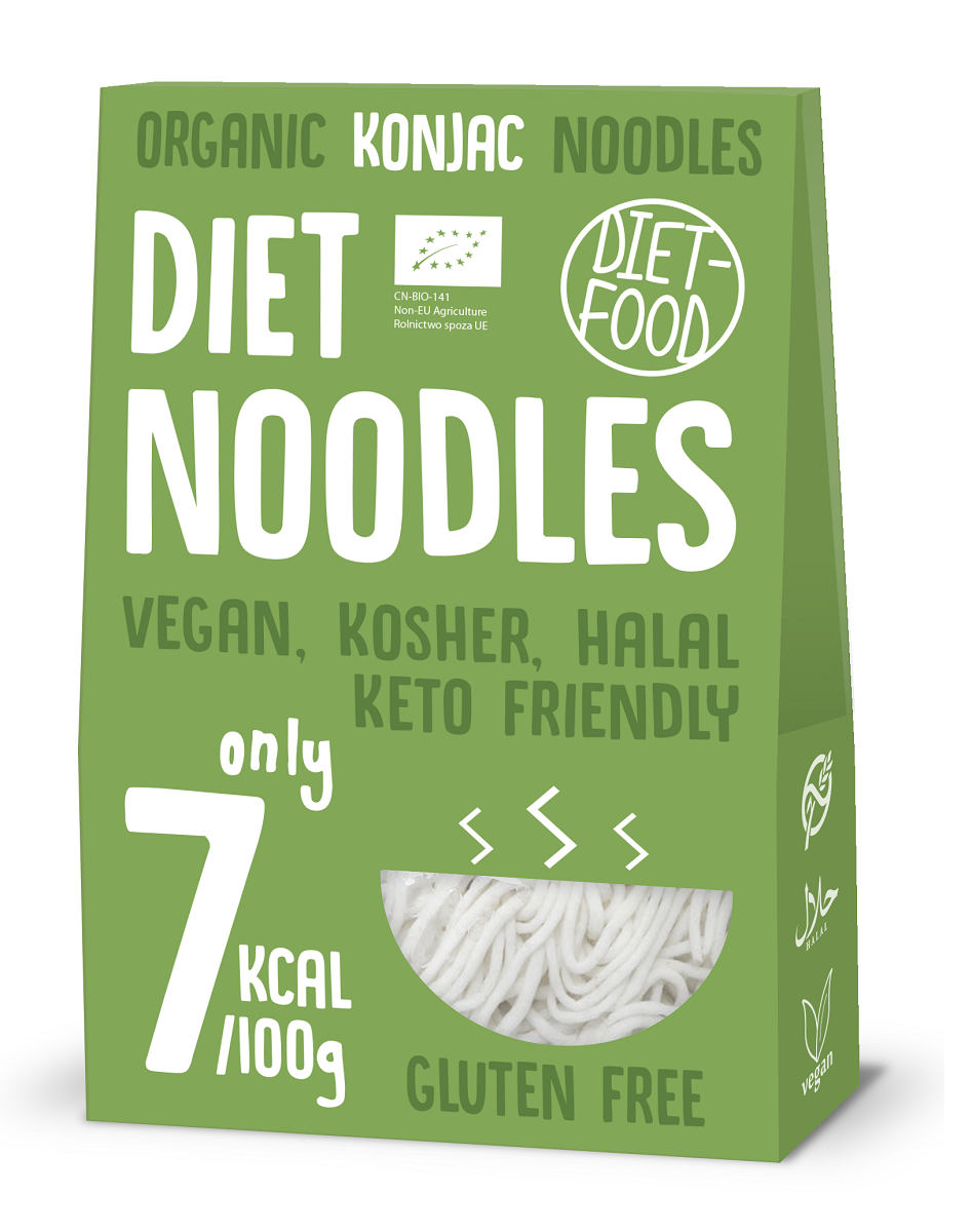 Makaron (Konjac) Noodle Bezglutenowy BIO 385 g () - Diet (3 szt x 300 g)