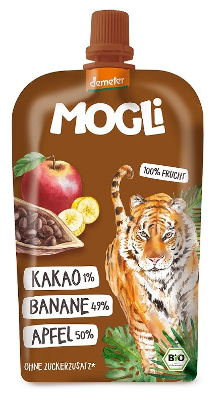 Mus Jabłko - Banan - Kakao Bez Dodatku Cukrów Demeter BIO (4 szt x 100 g)