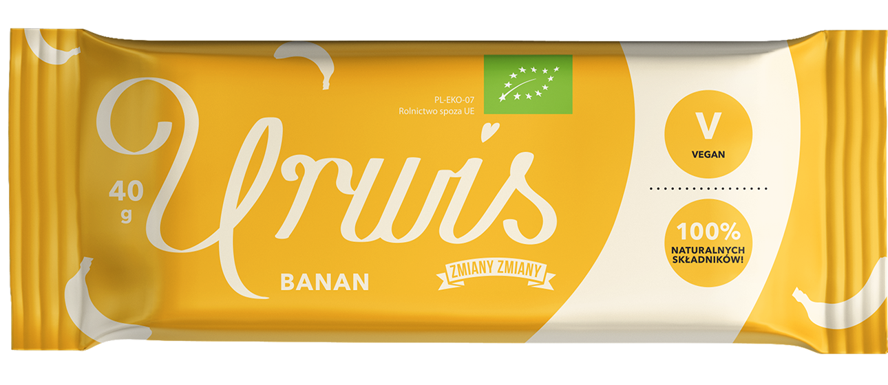 Baton Daktylowy z Bananami Urwis Bezglutenowy BIO (5 szt x 40 g)