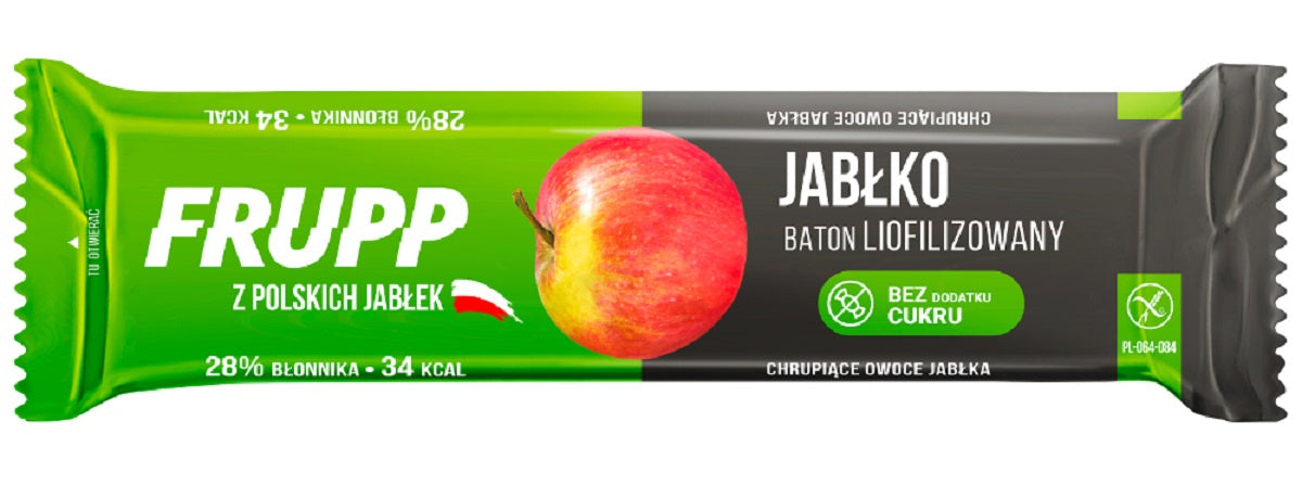 Baton Liofilizowany Jabłkowy Bezglutenowy (10 szt x 9 g)