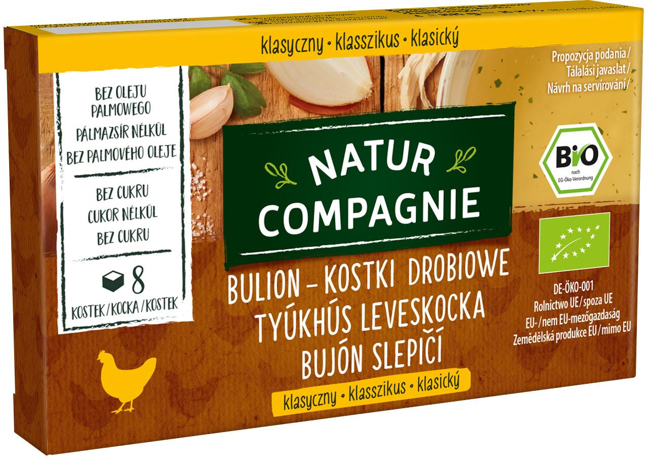Bulion - Kostki Drobiowe Bez Dodatku Cukrów BIO (8 x 11 g) (3 szt x 88 g)