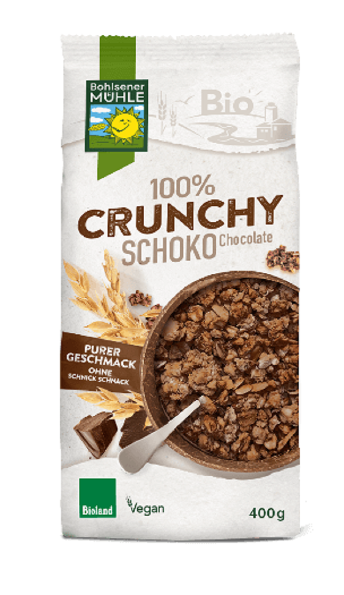 Crunchy Czekoladowe BIO (2 szt x 400 g)