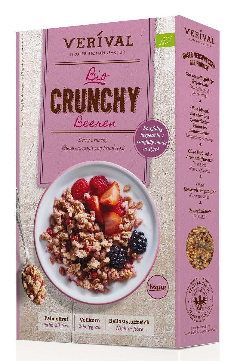 Crunchy z Owocami Leśnymi BIO (2 szt x 375 g)