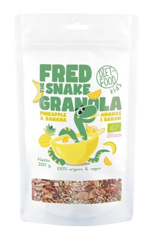 Granola z Ananasem i Bananem BIO 200 g - Diet
