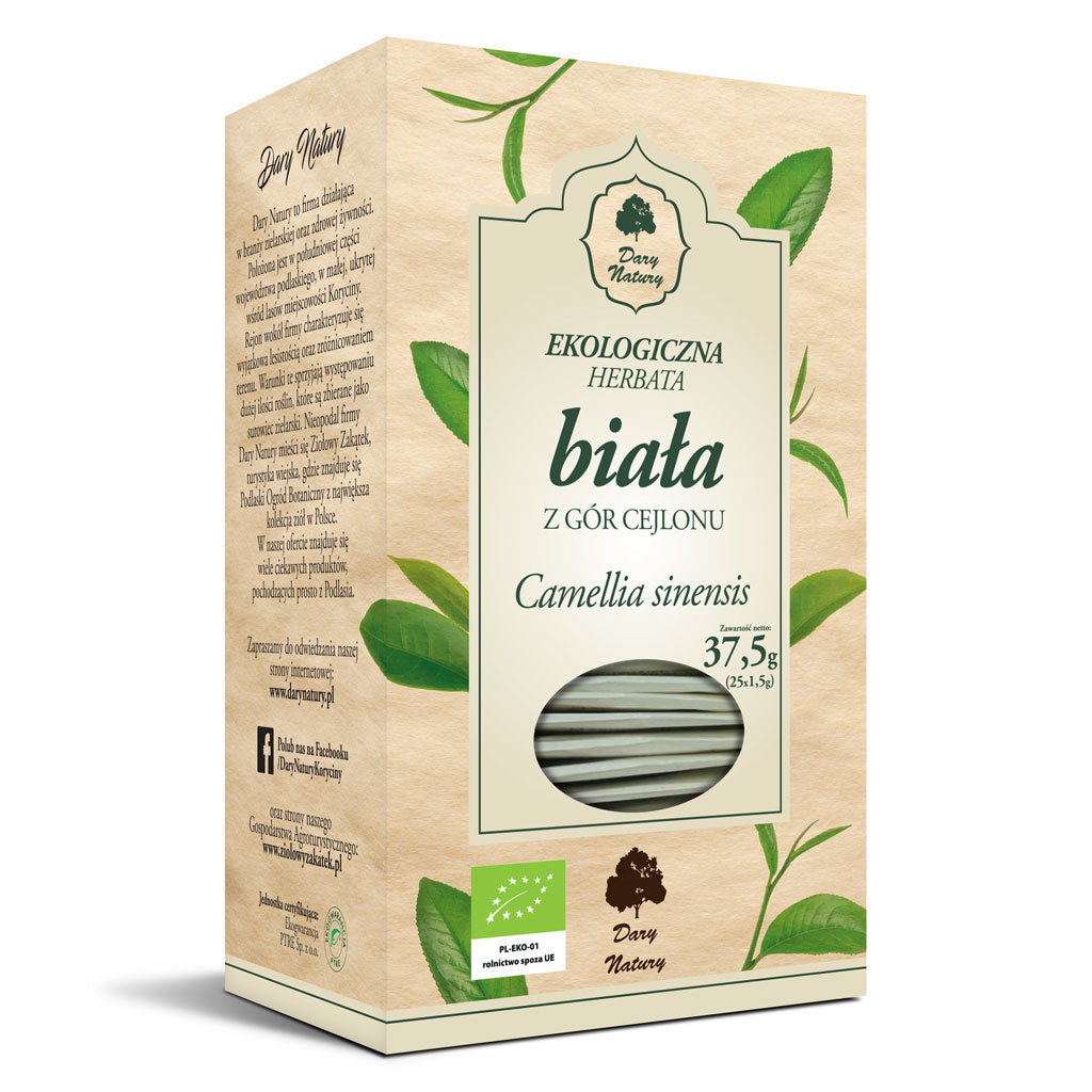 Herbata Biała Cejlońska BIO (25 x 1,5 g) 37,5 g (2 szt x 38 g)