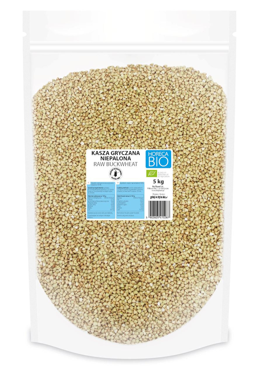 Kasza Gryczana Niepalona Bezglutenowa BIO 5 kg