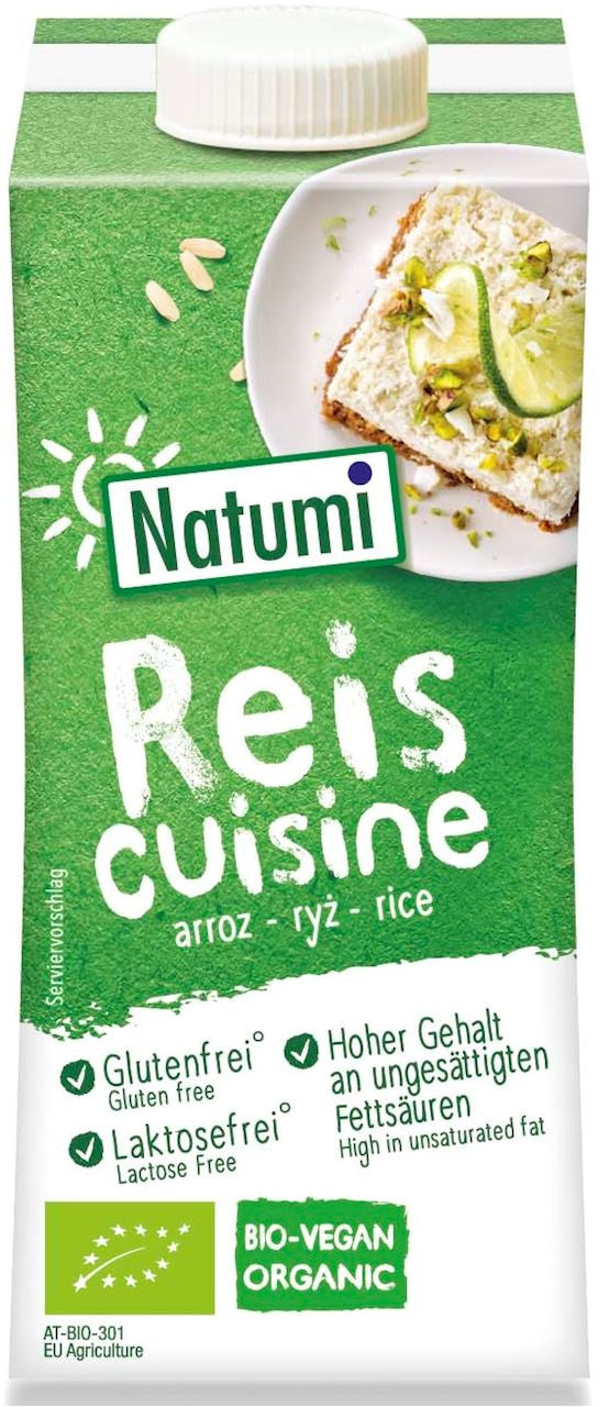 Krem Ryżowy Do Gotowania i Pieczenia Bez Dodatku Cukrów Bezglutenowy BIO (5 szt x 200 ml)