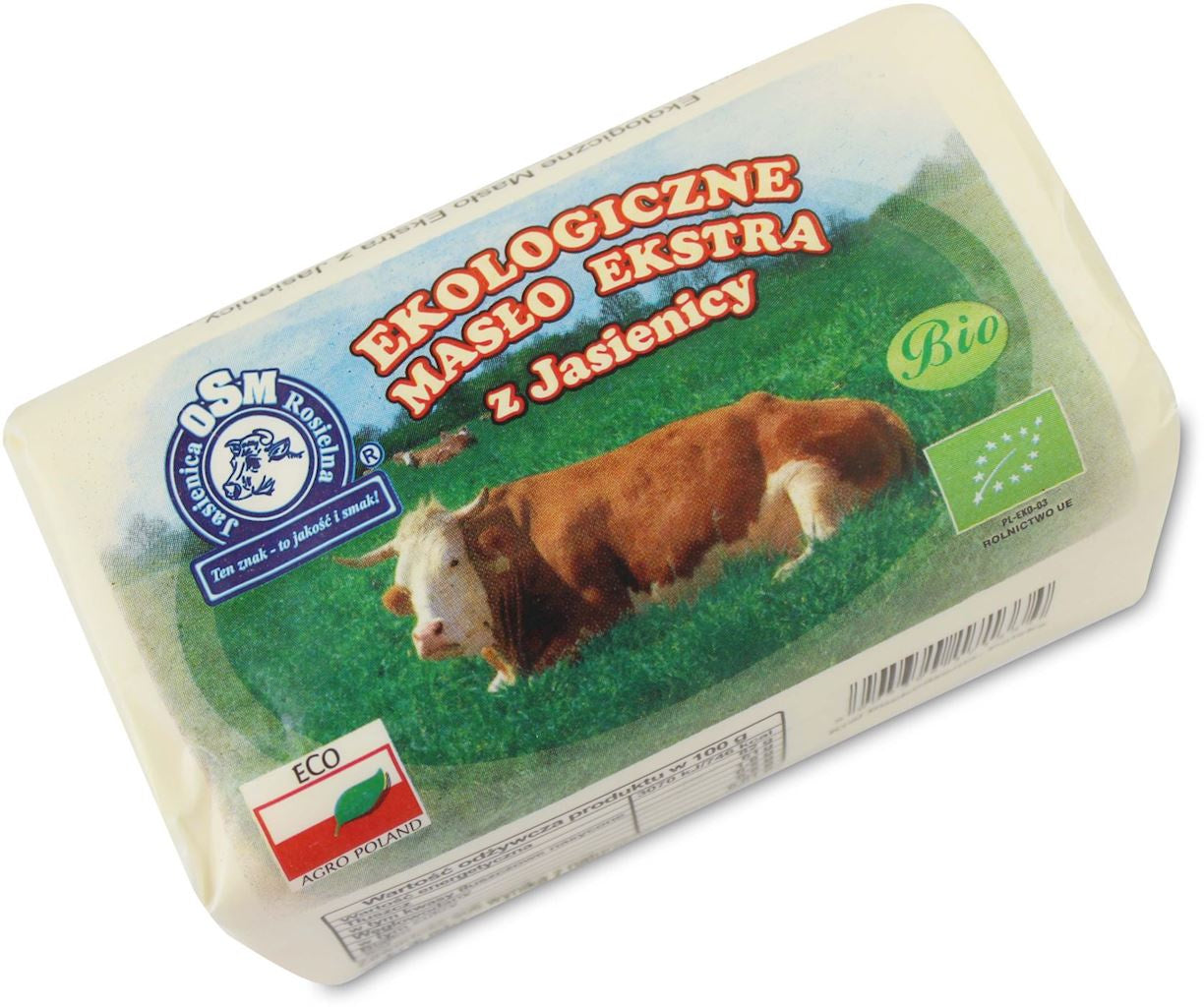 Masło Ekstra Osełka (82 % Tłuszczu) BIO (Około 0,30 kg)