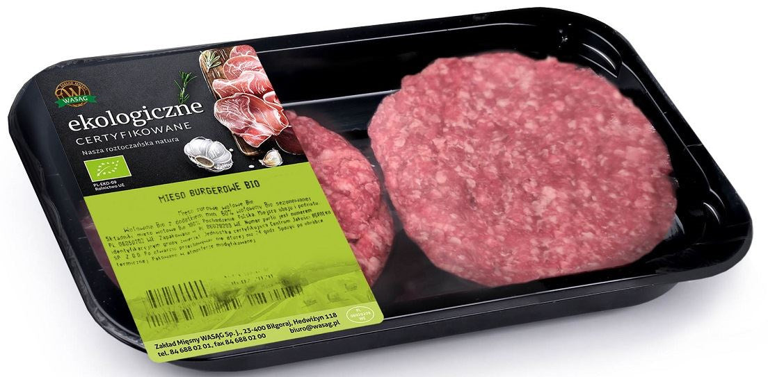 Mięso Wołowe Burgerowe Surowe BIO (Około 0,30 kg)