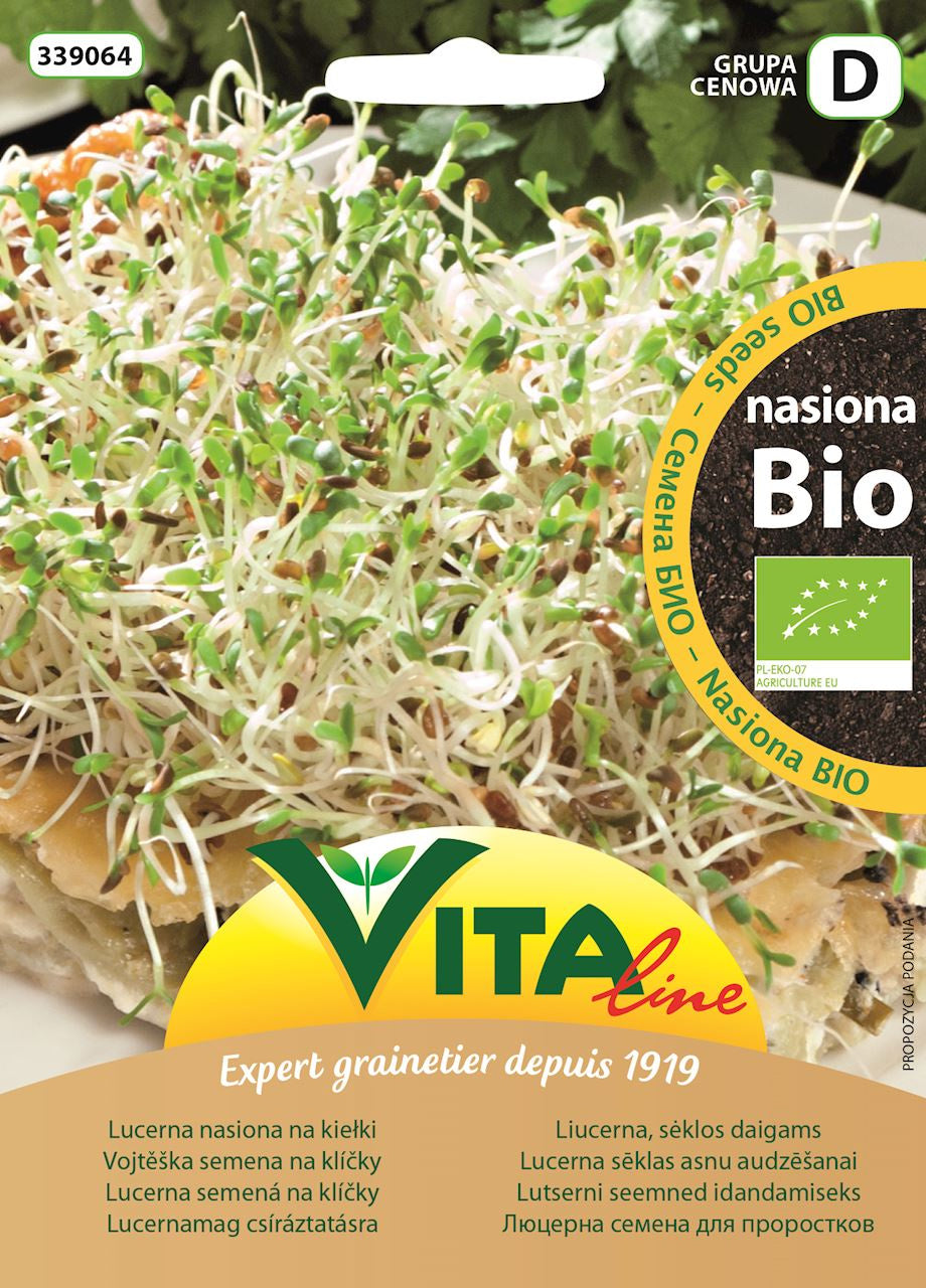 Nasiona Lucerny BIO Na Kiełki 20 g