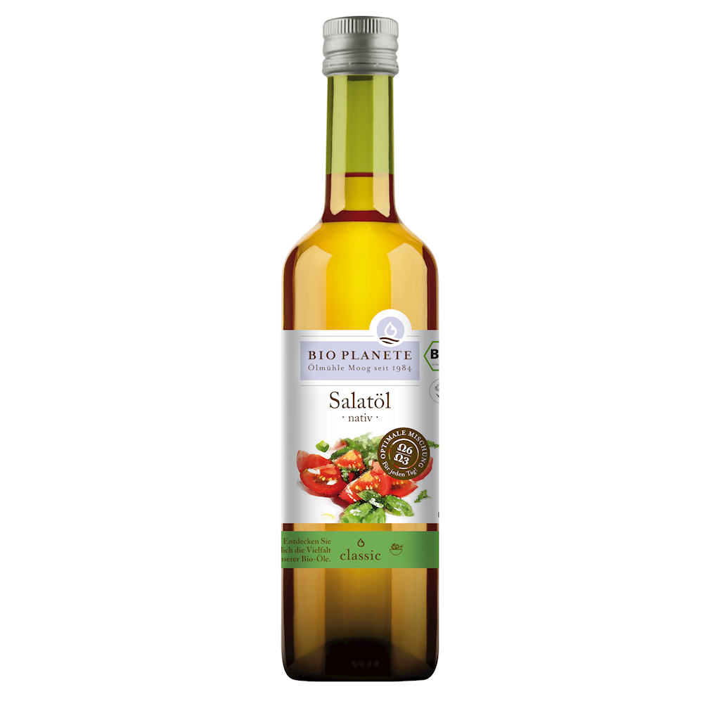 Olej Sałatkowy Tłoczony Na Zimno BIO 500 ml