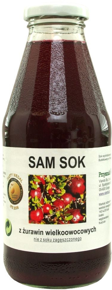 Sok z Żurawiny Wielkoowocowej Nfc (2 szt x 500 ml)